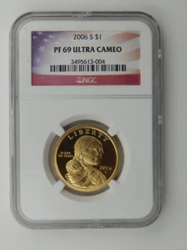 2006 S Proof Sacagawea Dollar NGC PF 69 Ultra Cameo (180)
