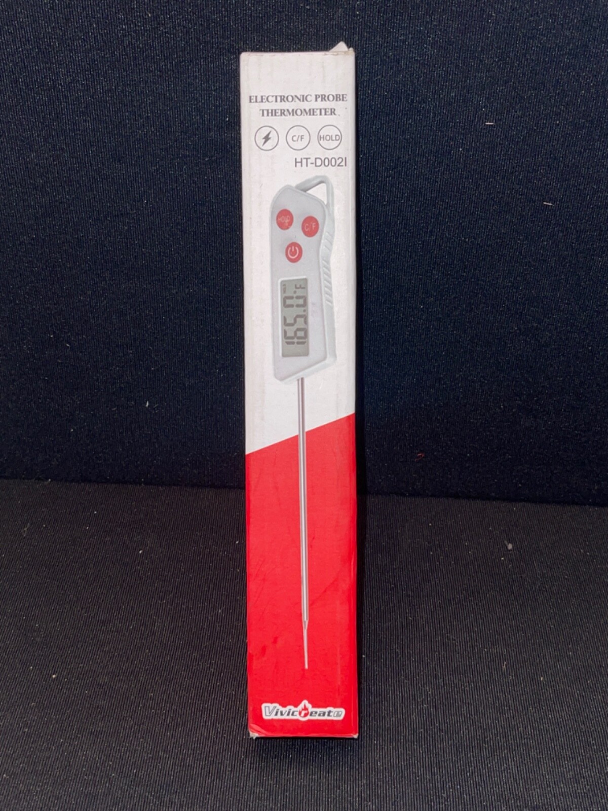 Meat Thermometer For Cooking Water  Probe Food Deep Fry Digital Display-image
