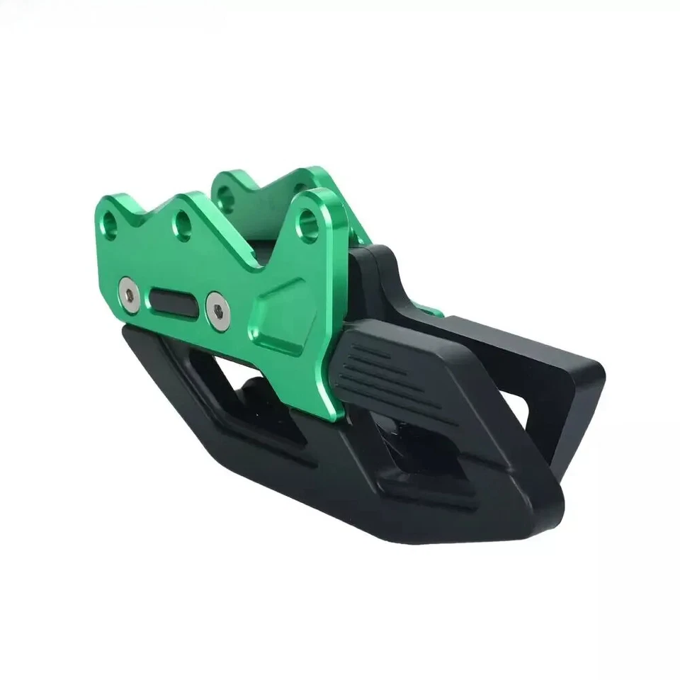 Protector de guía de cadena CNC verde para Kawasaki KX 250F 450F KX250F KX450F Foto 2 de 4