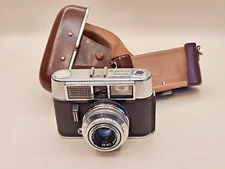 Vtg Voigtlander Vito Automatic 35mm Camera Lanthar 2.8/50 Lens Germany 1960s