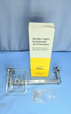 Vintage Miami-Carey Soap Dish Tray Acrylic Lucite Bar Utility Towel Chrome NEW 