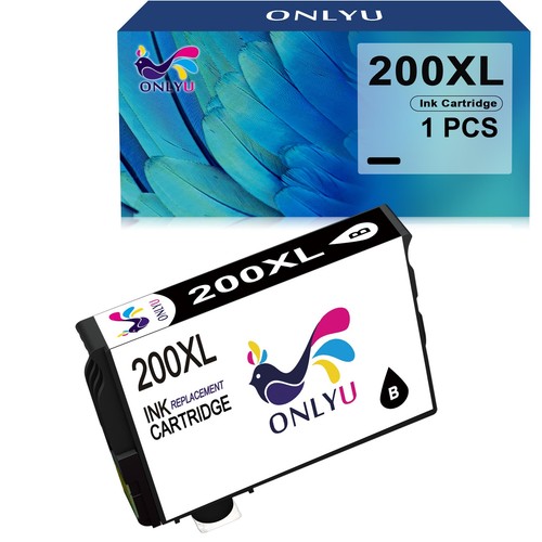 200XL Ink Cartridge compatible for Epson 200XL WF-2540 WF-2530 XP-200 XP-300 Lot - Foto 6 di 9