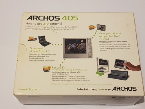 Archos 405 Portable Media Player 3.5" LCD Display Silver Boxed 2GB Tested Workin - Bild 4 von 7