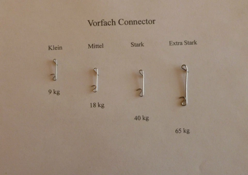 BEHR (0,14€/Stück) - Vorfach Connector - 10 Stück - klein,mittel,stark,extra stark