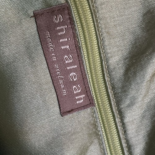 Shiraleah Boho Shoulder Tote Satchel Green Tweed Shoulder Bag Velvet Trim Preppy - Picture 9 of 14