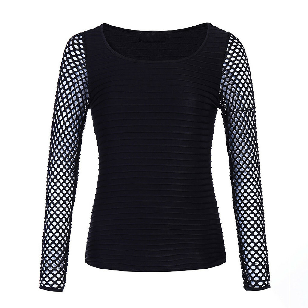 Punk Rock Gothic Fishnet Shirt 