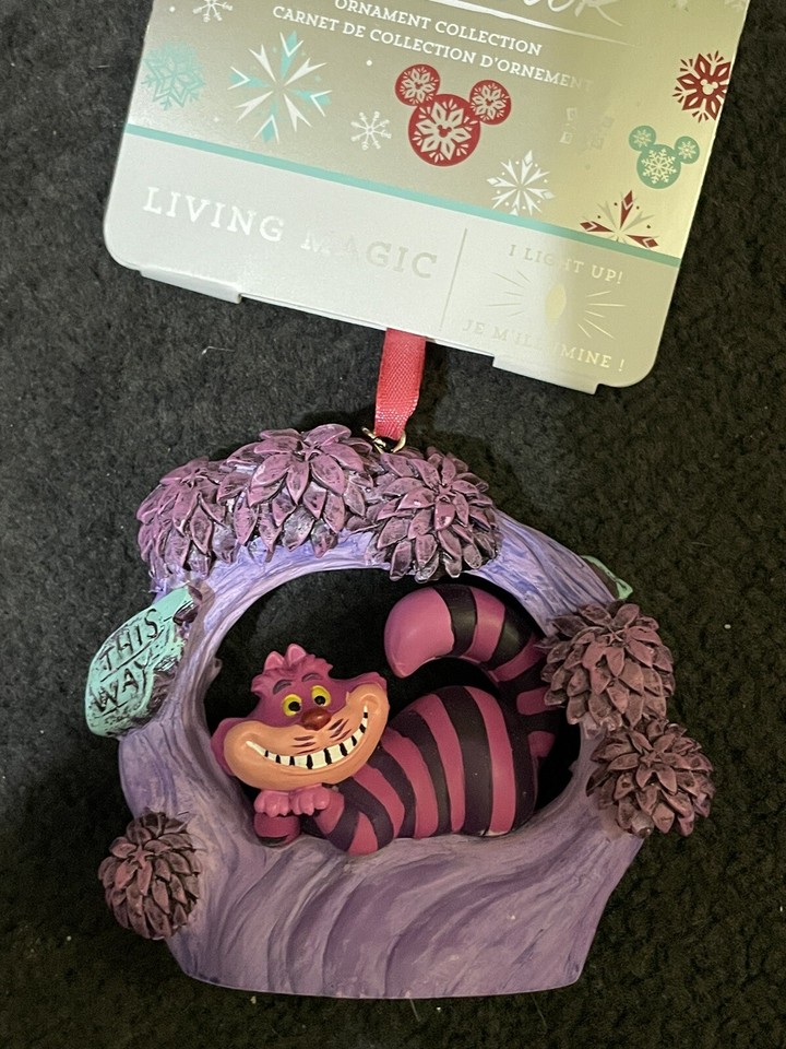 Disney Sketchbook Christmas Ornament Cheshire Cat Light up NEW ! eBay