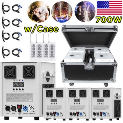 #ad 700W Cold Spark Machine Stage Effect DMX Firework DJ Event Party Wedding W case $466.23