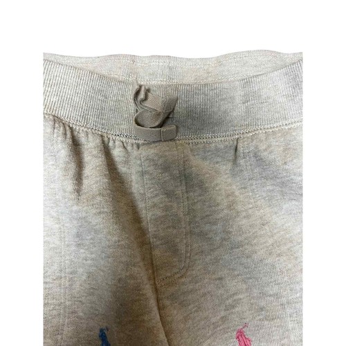 Polo Ralph Lauren Joggers Sweatpants Tan Beige Pony Player Motif Girl's XL 16 - Picture 3 of 7
