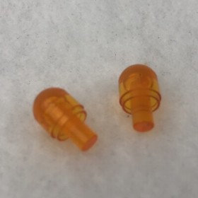 LEGO 58176 Trans Orange Bar W/ Light Cover (Bulb) / Bionicle Barraki Eye (x2)