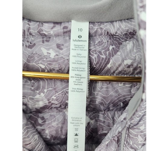 Lululemon Athletica Goose Down Packable Hooded Jacket Size 10 Pack It Down Again - Picture 12 of 12