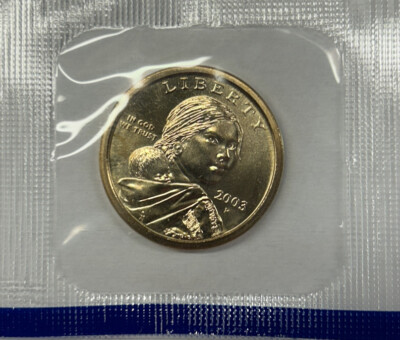 2003-P Sacagawea Native American Dollar from Mint Set in Mint Cello - Ships Free