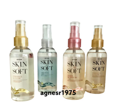 (39,67 /1L) Avon SKIN SO SOFT Pflegespray, Ölspray, Schimmerspray 150ml zur Wahl