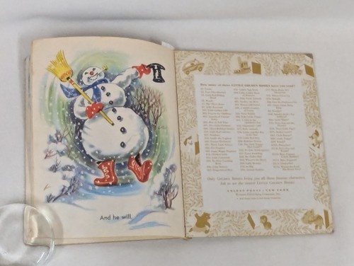 Frosty the Snowman Little Golden Book Vintage 1951 1st / 18th Printing - Picture 5 of 6