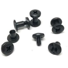 Black Mounting Screw  Post 8-32 x 3/8"- Kydex Sheath/Holster Hardware- 100 sets