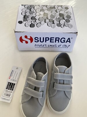 New Superga Childrens light Grey JVEL Classic Sneaker