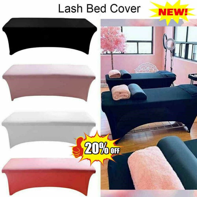 Black Beauty Massage Salon Elastic Eyelash Extension Bed Cover Spa Table Sheet Black Beauty Massage Salon Elastic Eyelash Extension Bed Cover Spa Table Sheet