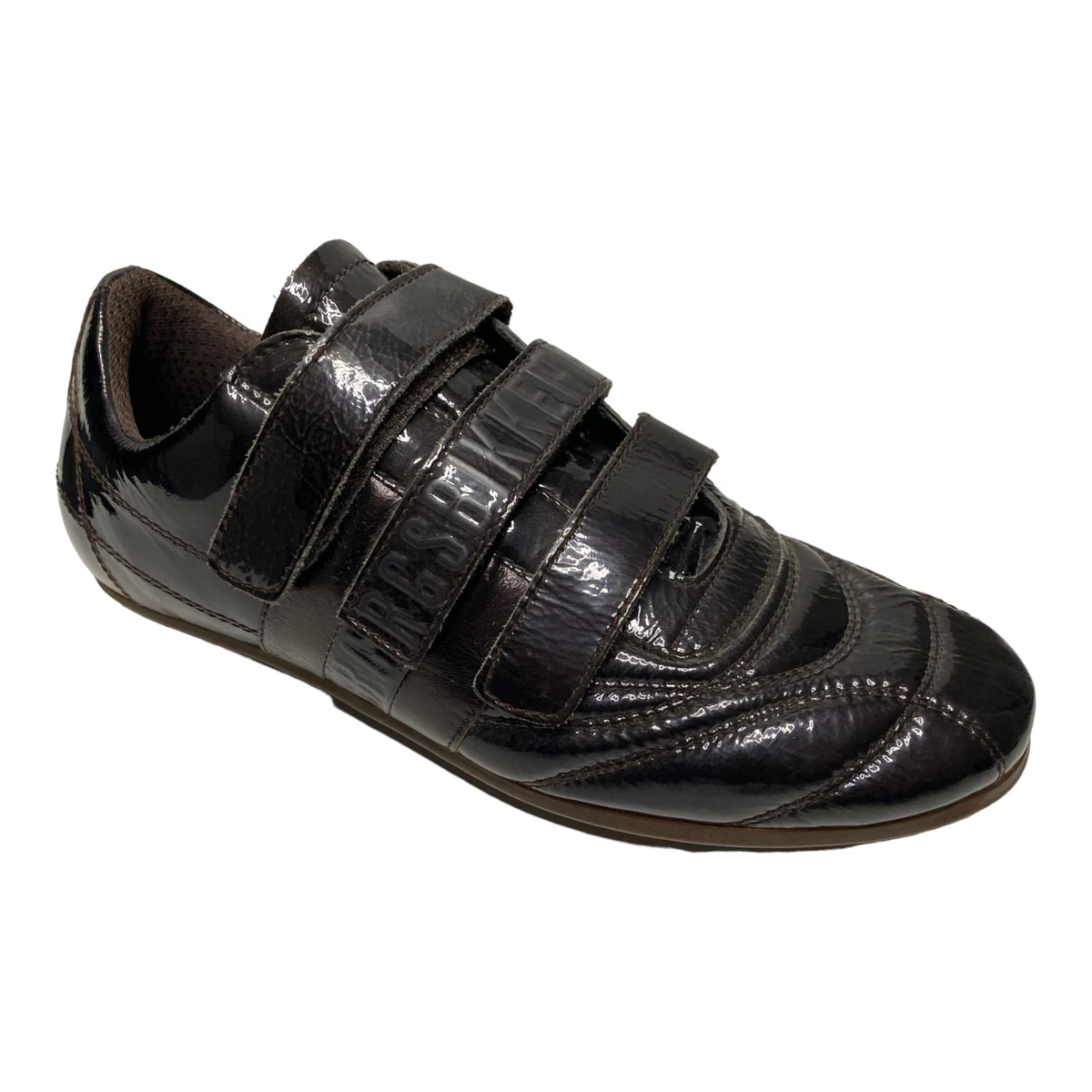 MENS BIKKEMBERGS LOW SOCCER SNEAKERS SHOES BKE726T1C13 LEATHER ORIGINAL BLACK AI