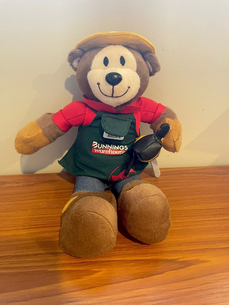 Bunnings Warehouse Bunnings Bear ぬいぐるみ BUNNINGS WAREHOUSE 'BEN' Bear Concreter Plush Collectible