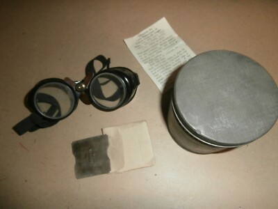 Vintage Willson Safety Cover-all Goggles w/ Can and Wrench Tool