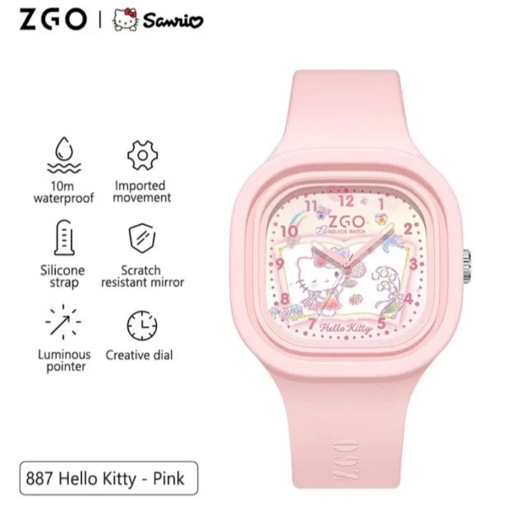 Lindo Reloj Hello Kitty para Niños Niños Niñas Escuela Deporte Silicona Regalo NUEVO Foto 4 de 4