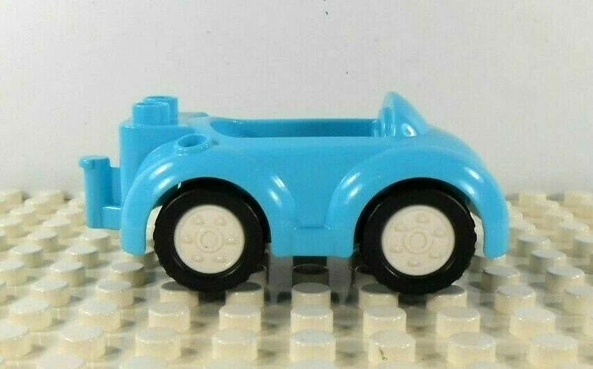 Lego Duplo Item Car Compact teal w/ white wheels - Image 3 of 3