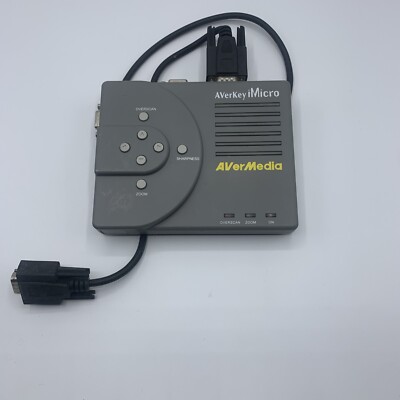 AVerMedia AVerKey iMicro PC to Mac TV Converter No Power Cord Untested