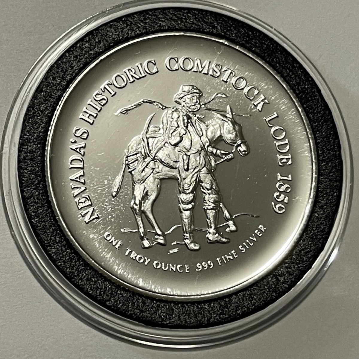 Nevada's Comstock Lode -NEVEX- 1985 Ultra RARE 1 Troy Oz