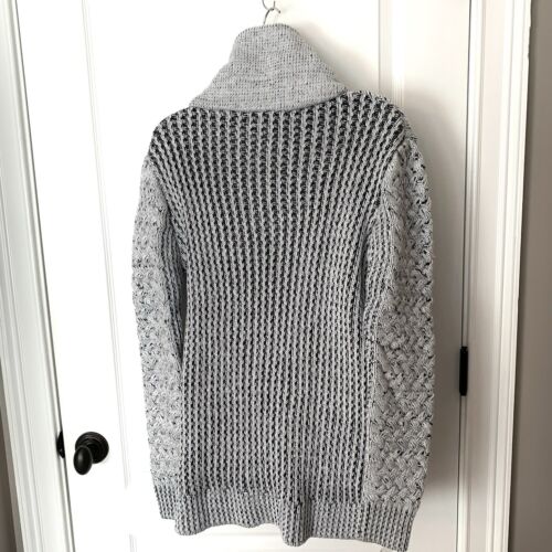 Maglione donna grosso Moda oro su misura 2XL grigio bottoni a levetta maglia spessa Popover - Foto 3 di 6