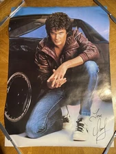 Vintage Poster Knight Rider  David Hasselhoff 1982 Pro Arts 20x28”