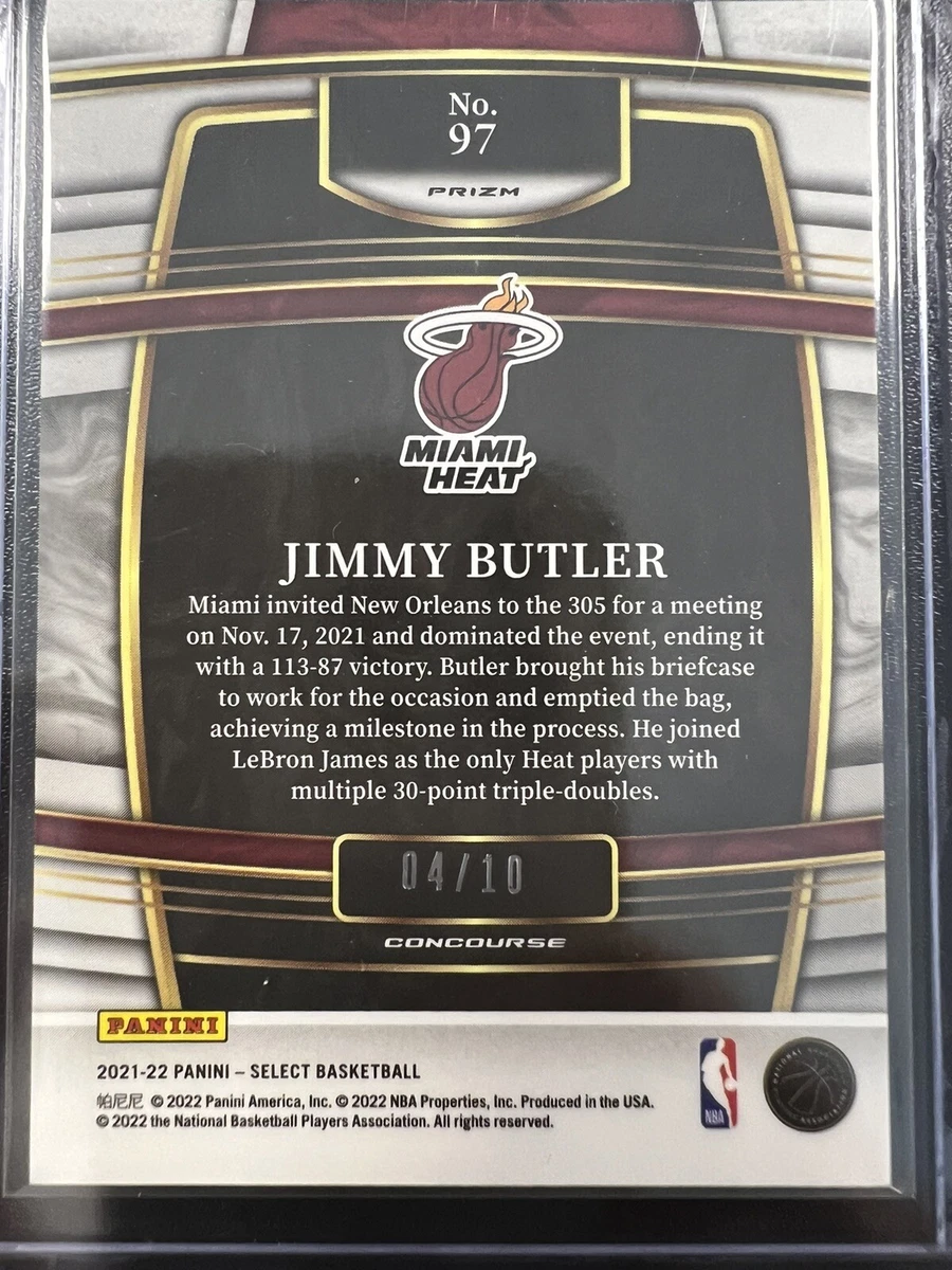 2021-2022 Select Jimmy Butler Gold Shimmer /10 Mint..(Al Horford in background)