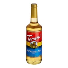 Torani Macadamia Nut Flavoring Syrup 750 mL Glass Bottle 880362238