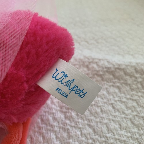 Small Hot Pink Plush Flamingo Glitter Sassy Tropical Bird Tutu Wishpets Felicia - Picture 6 of 13