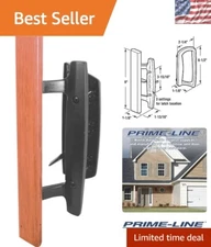 Durable Black Diecast Sliding Glass Door Handle - Non-Handed Easy Installation