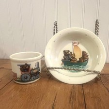 Lenox China Bears Heirloom Collection Teddy Bears Cup And Bowl Baby Gift