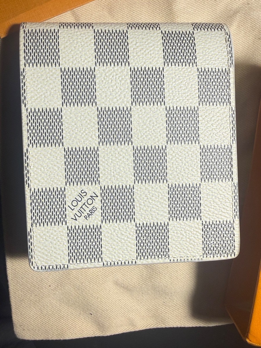 Louis Vuitton White Damien Azur multiple wallet | eBay