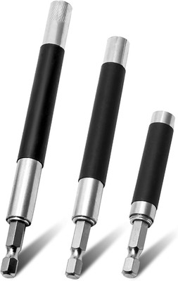Magnetic Drill Bit Holder, 3 Pack Scalable Screw Drive Guide Self Retracting Sle