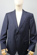 SUITSUPPLY Navy Blazer Vitale Barberis Canonico Pure Wool Super 110's Sz M