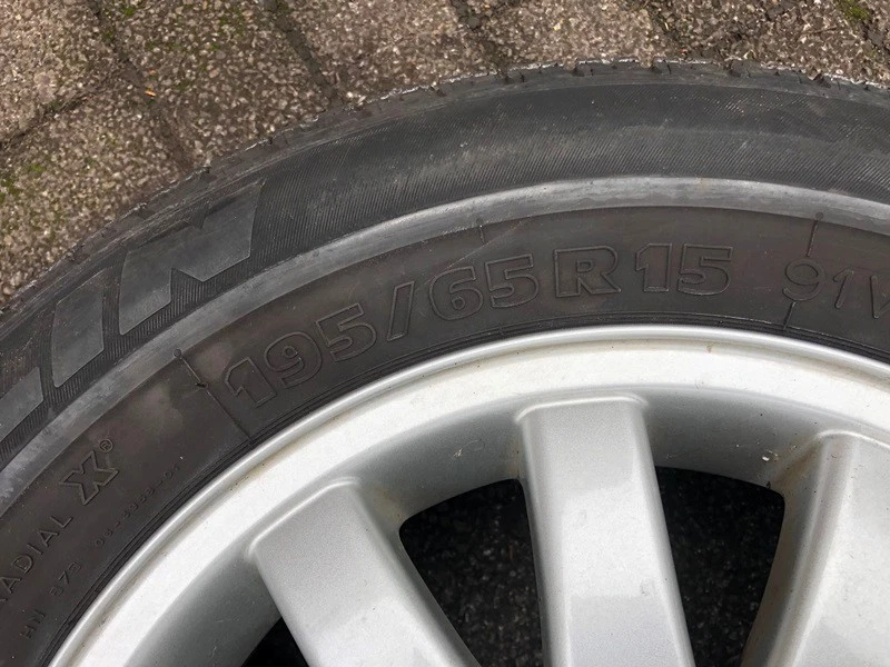 1xkomplette Reserverad Ersatzrad+Alufelge 195/65R15 91V für VW Golf4,Seat,Skoda - Bild 3 von 4
