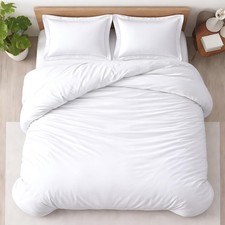 3 Pc Duvet Cover King Size Set-100 Egyptian Cotton 600 Thread Count Ultra Soft
