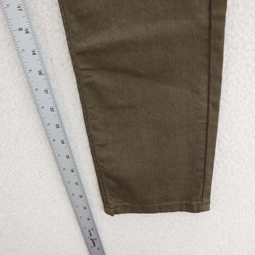 Levis Jeans Mens 30x30 Olive Green 511 Slim Straight Stretch Denim Preppy Grunge - Picture 10 of 14