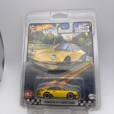 2022 Hot Wheels Boulevard Porsche 911 Turbo (930) Yellow #82 In