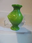 Dave  Fetty / Fenton Collectibles Hand Blown Green Glass Fish Vase, 2018