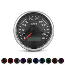 For 12v24v 85mm Racing Speedometer Speed Gauge Meter With Digital Lcd 0-220kmh For 12v24v 85mm Racing Speedometer Speed Gauge Meter With Digital Lcd 0-220kmh