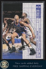 Derrick Coleman 1994-95 Collector's Choice Spanish Gold Signature #388 Nets