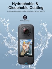 Bright Auto-Align Clear Tempered Glass Screen Protector for Insta360 X4 Air NEW