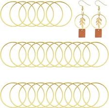 440pcs 60mm Earrings Beading Hoop for Jewelry Making,Beading Gold 