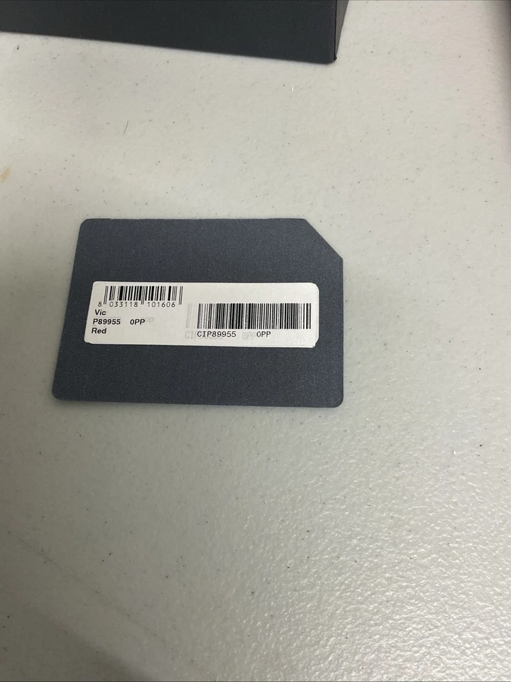 红色皮革 Francesco Biasia 钱包无标签带盒 — 第 2/4 张图片