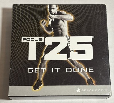 Beachbody Focus T25 Get It Done Workout DVD Alpha & Beta Disc Set USED GOOD DVD