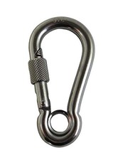 US STAINLESS Stainless Steel 316 Spring Hook with Screw 5/16" 8mm , Silver